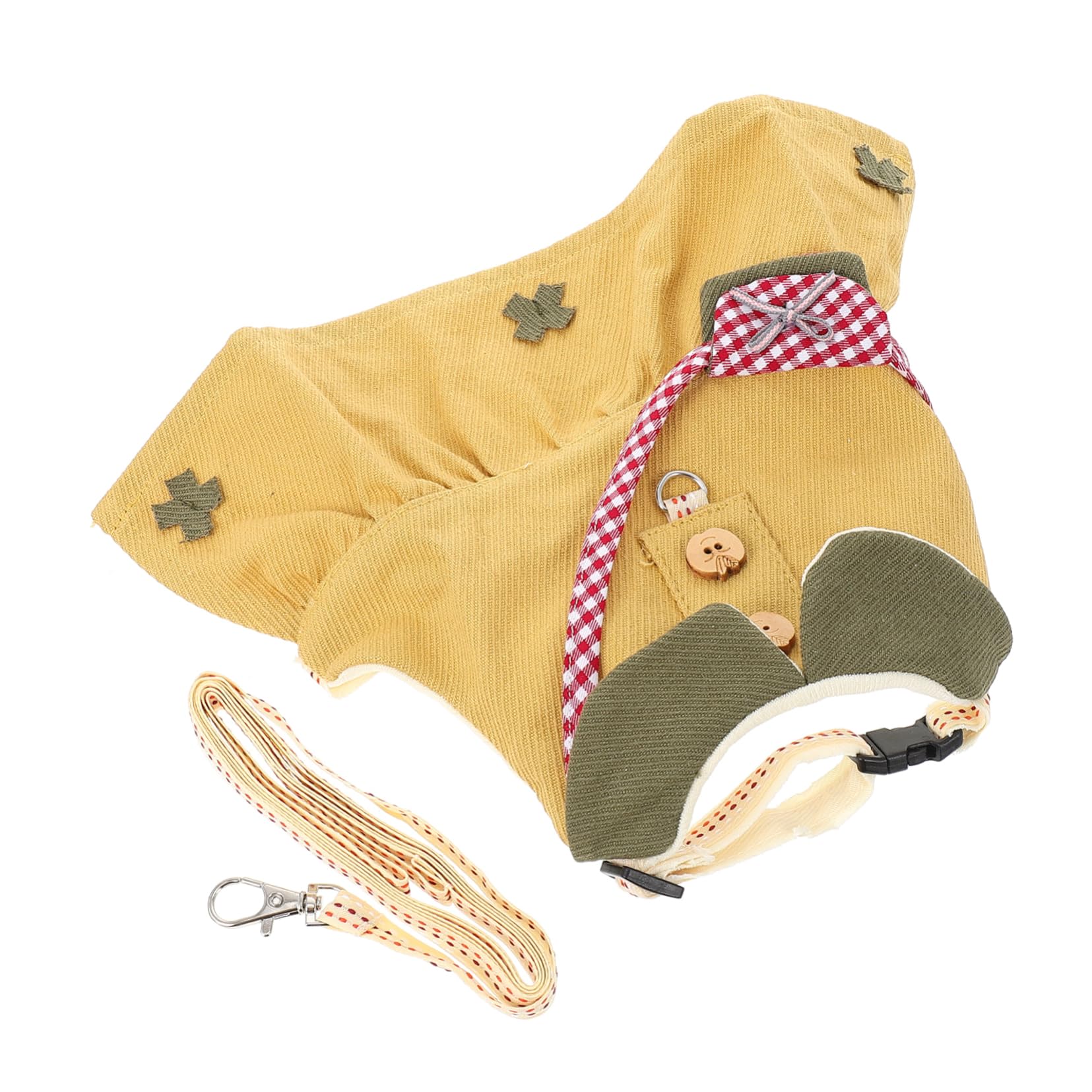 Sosoport Guinea Pig Bunny Vest Leash Adjustable Decorative Harness for Small Pets for Weddings Holidays Parties Comfortable Lightweight Design Gentle Pressure Distribution