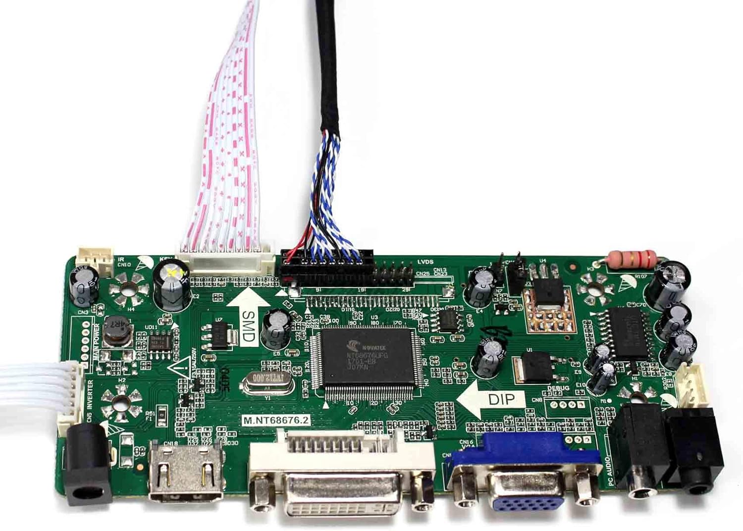 VSDISPLAY 10.4" 10.4 inch 800X600 LCD Screen Replace G104SN03 V1, with VGA DVI LCD Controller Board 68676