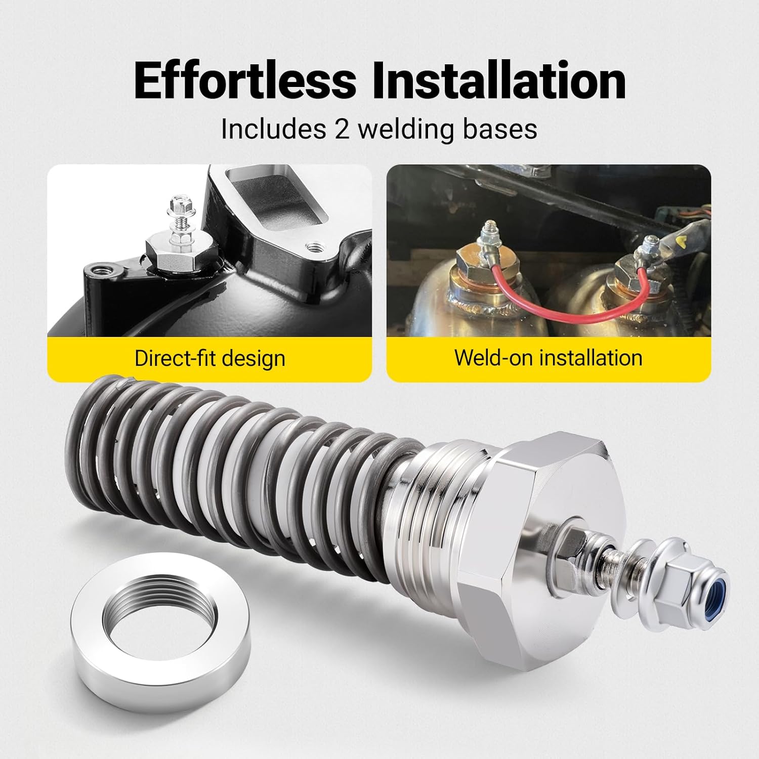 Diesel Air Intake Heater Kit with 2 Welding Bases, Fast & Stable Heating 53mm Diesel Air Heater for Dodge Ram 6.7L Cummins 2007.5–2024