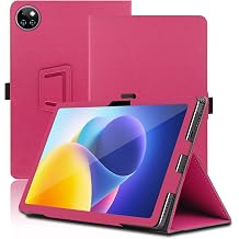 Case for DOOGEE T10W 10.1 inch, DOOGEE T10W Tablet Case, Folding Stand Protective Cover with Pencil Holder and Wrist Strap, Full Protection. Red