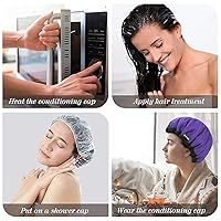 Vista 7 de Gorro térmico de acondicionamiento profundo, vaporizador de cabello para uso doméstico natural, tapa térmica inalámbrica para acondicionamiento
