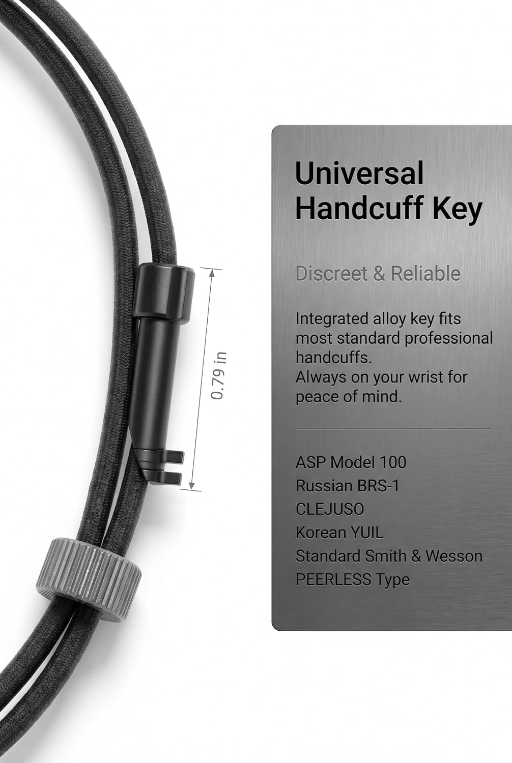 Car Window Breaker Bracelet, Survival Bracelet with Tungsten Bead & Handcuff Key, Emergency Glass Breaker Self Rescue Tool, Universal for Most Cars, SUVs, Trucks (Black) image 2