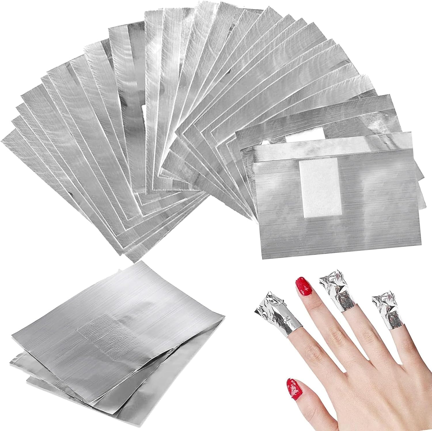 Nail Polish Remover Wraps, 150 Pieces Aluminium Foil, Nail Polish Removal Pads with Lint-Free Cotton Pads, Aluminium Foil, Nail Polish Remover Pads for Easy Nail Polish Removal Nail Polish Remover Wraps, 150 Pieces Aluminium Foil, Nail Polish Removal Pads with Lint-Free Cotton Pads, Aluminium Foil, Nail Polish Remover Pads for Easy Nail Polish Removal