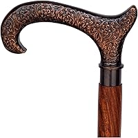 Vista 10 de Bastón para caminar - Hecho a mano, de madera, ergonómico, elegante - Bastones para hombres, bastón para mujeres - Bastones para caminar