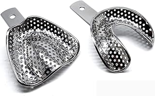 Dental Impression Perforated Upper and Lower Autoclavable Large Trays Premium Instruments