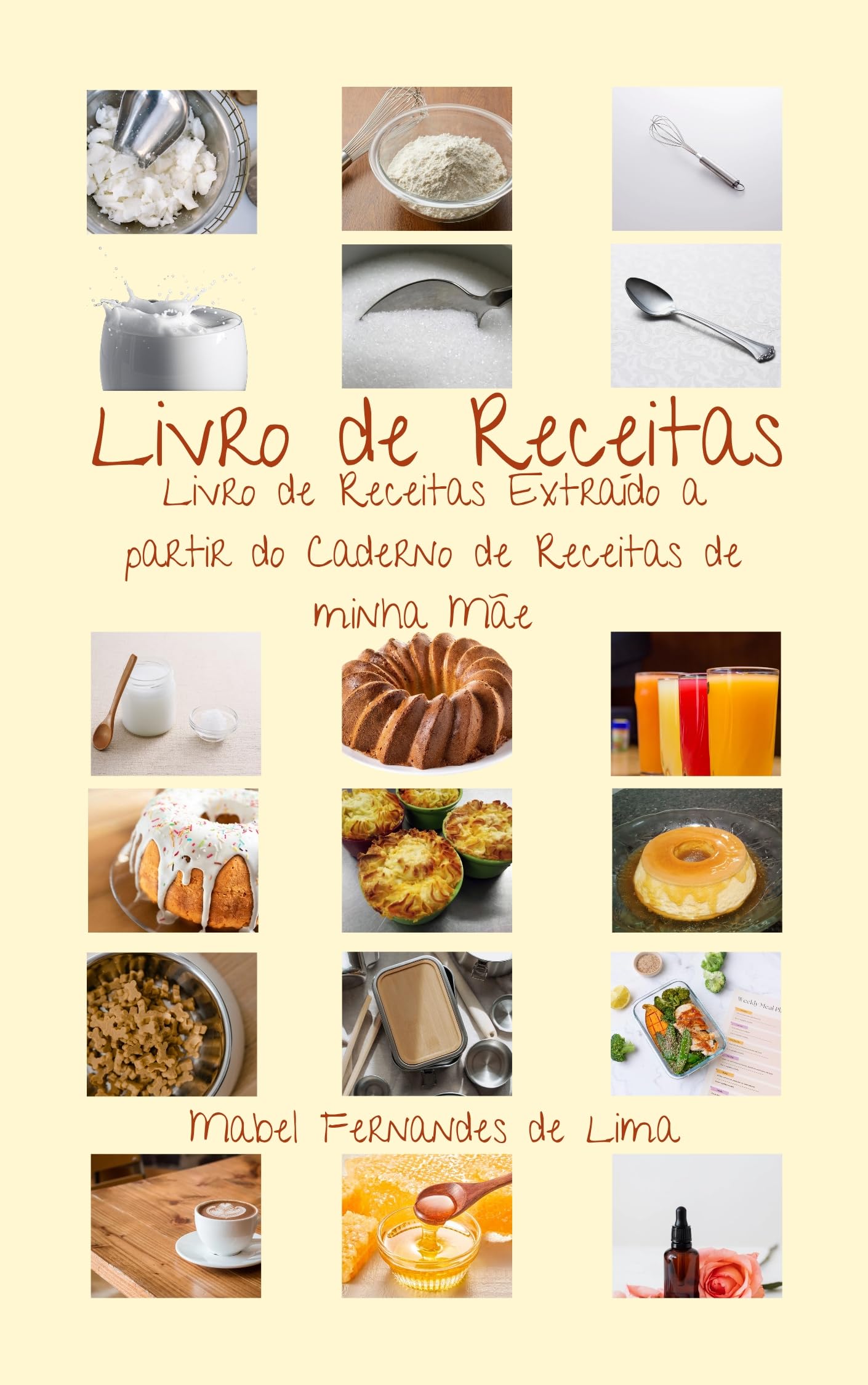 Livro de Receitas : Livro de Receitas Extraído a partir do Caderno de Receitas de minha Mãe (Portuguese Edition)
