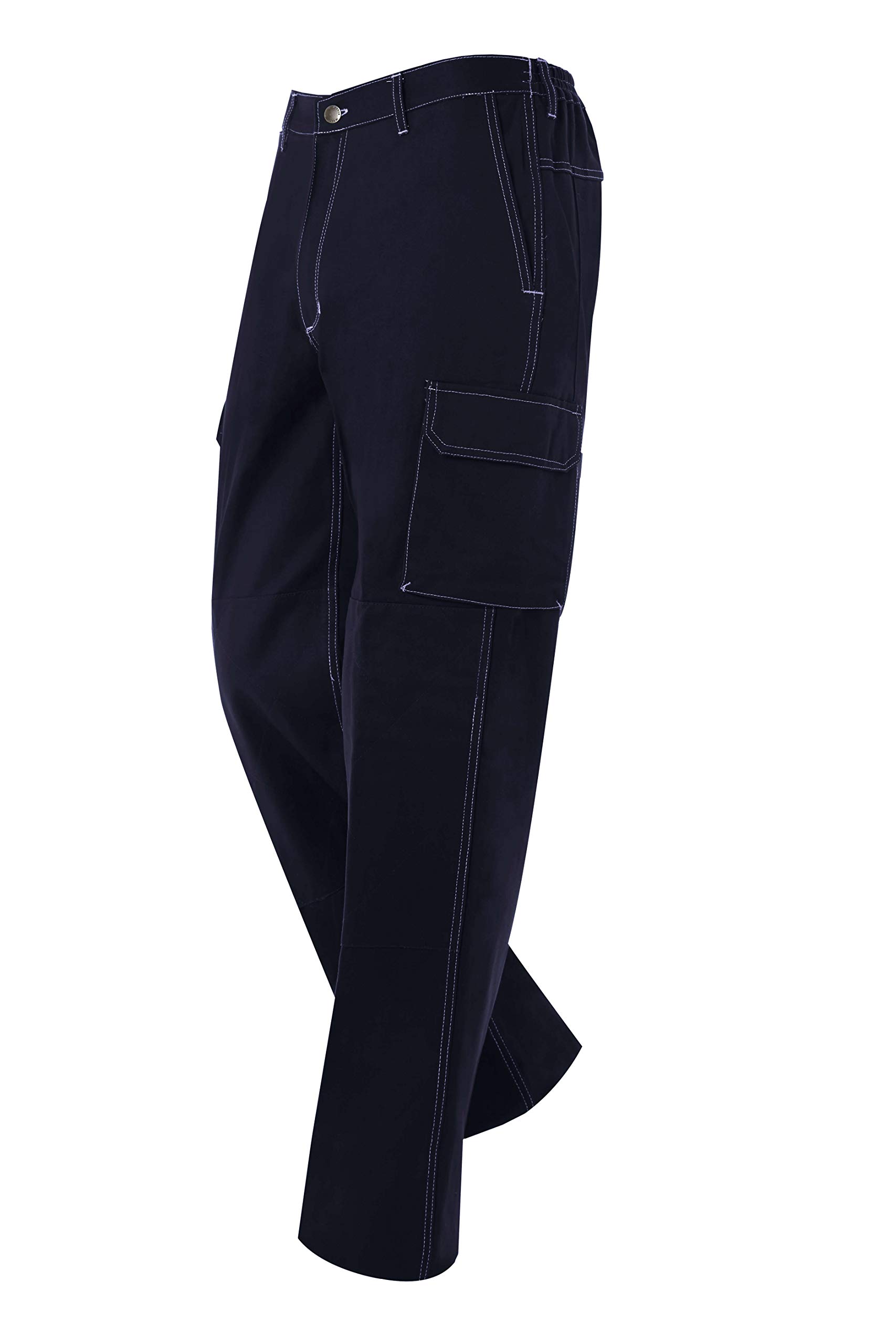 Pantalón Largo De Trabajo Multibolsillos de Adulto. Color Azul Marino. Soldador/Seguridad. Ref: 1133. Disfruta de la Excelencia