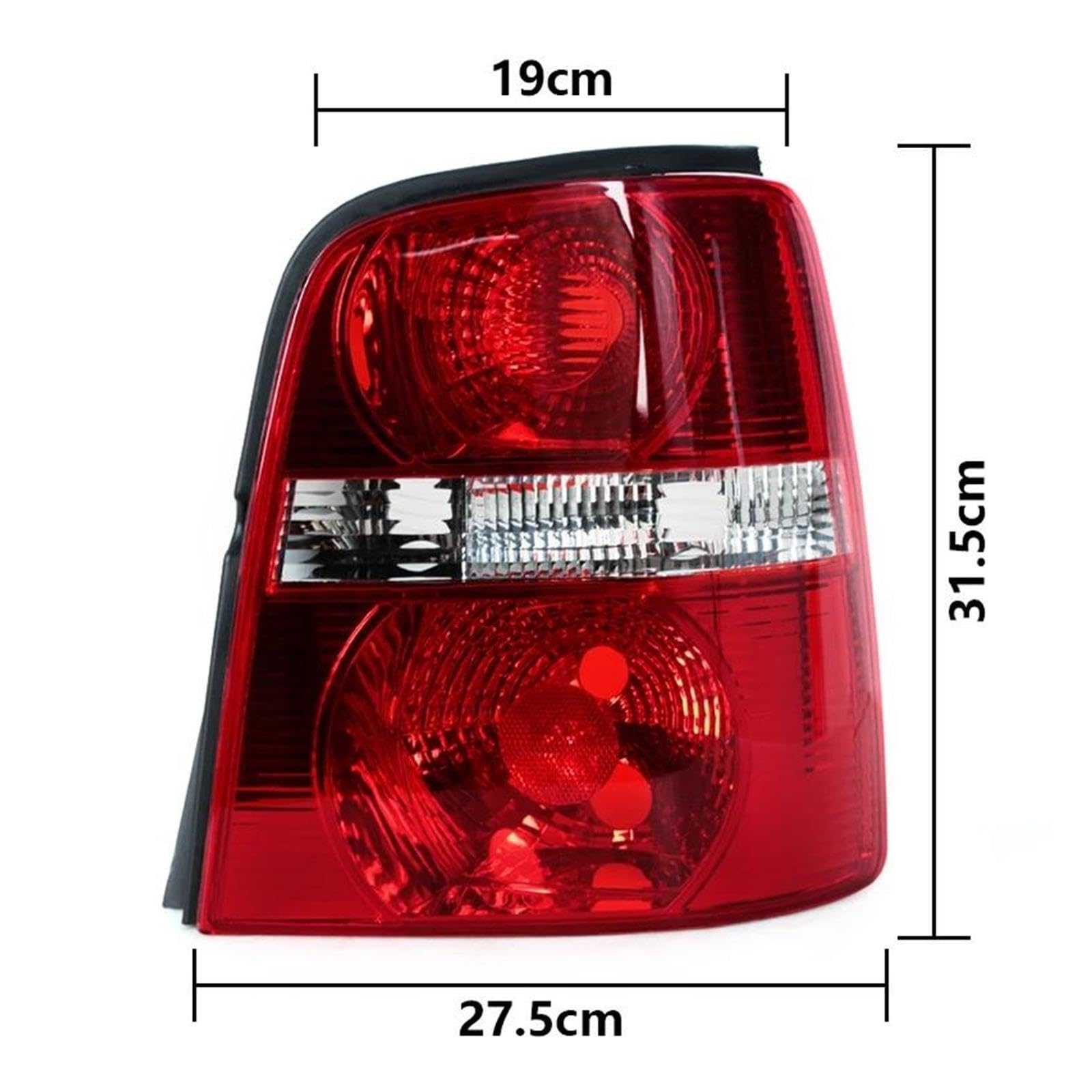 Faro Trasero Para VW Para Touran 2004-2010 Luz Trasera De Coche Lámpara Señal Carcasa Sin Bombilla Exterior(04-07 Right)