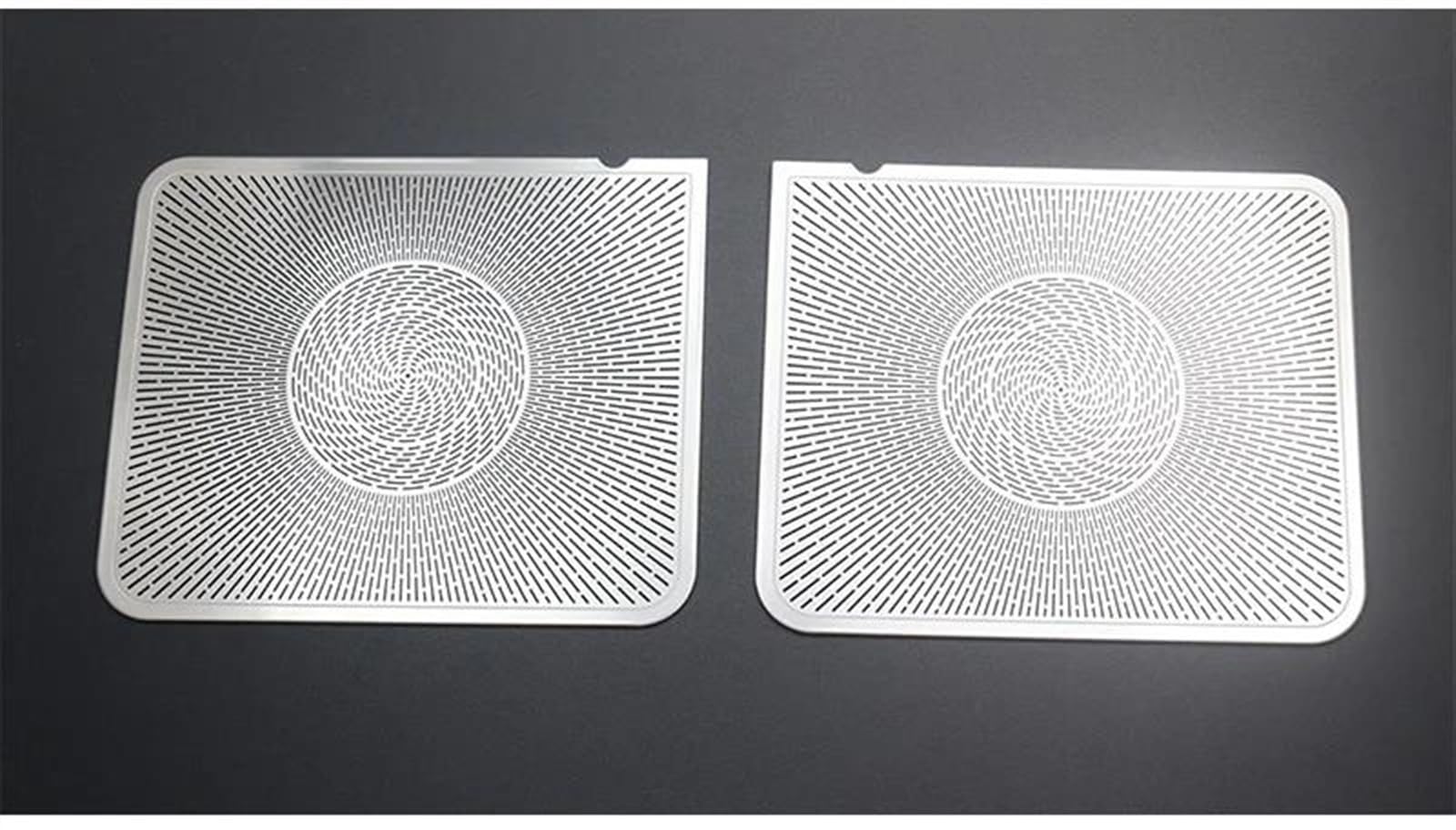 Qibbei Car Seat Back Audio Speaker Cover Trim Loudspeaker Anti-Kick Stickers For Benz S Class W221 2008-2013 Stickers(A)
