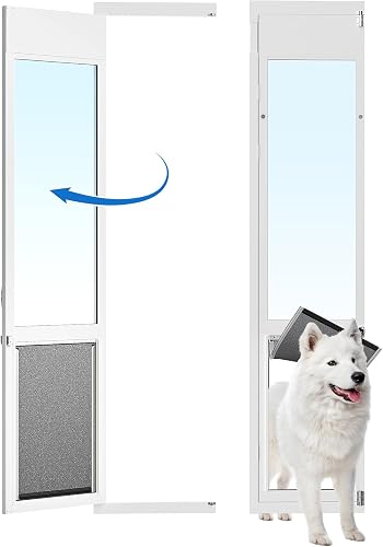 Eillion All-Metal Sliding Glass Dog Door, X-Large