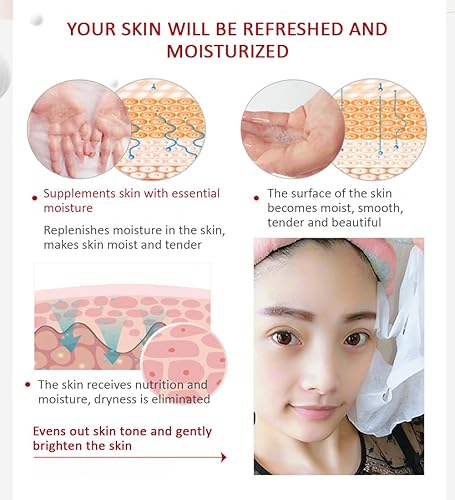 Miniatura 7 de BIOAQUA V7 Hidratación profunda que hace la piel facial de la juventud, siete vitaminas esencia, naranja, kiwi, manzana, fresa, máscara facial