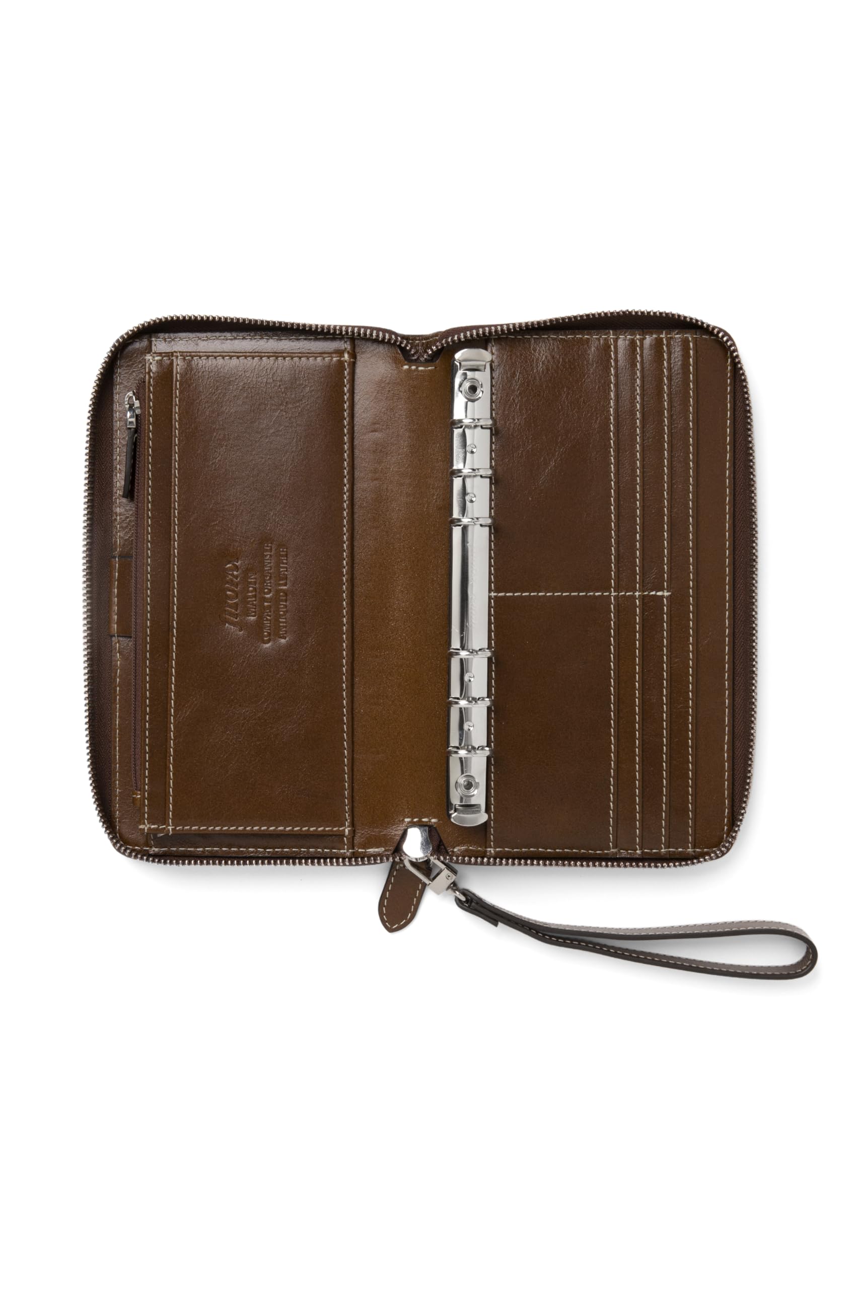 Filofax Malden Personal Compact Zip Leather Organiser - Ochre - Image 4