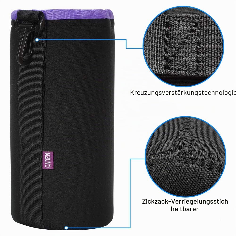 CADeN Objektivtasche, 4 Größen wasserdichte Kamera Tasche 5mm Dickem Neopren Soft Schutz Taschen Für Objektiv Canon Nikon Sony Pentax Tamron Sigma