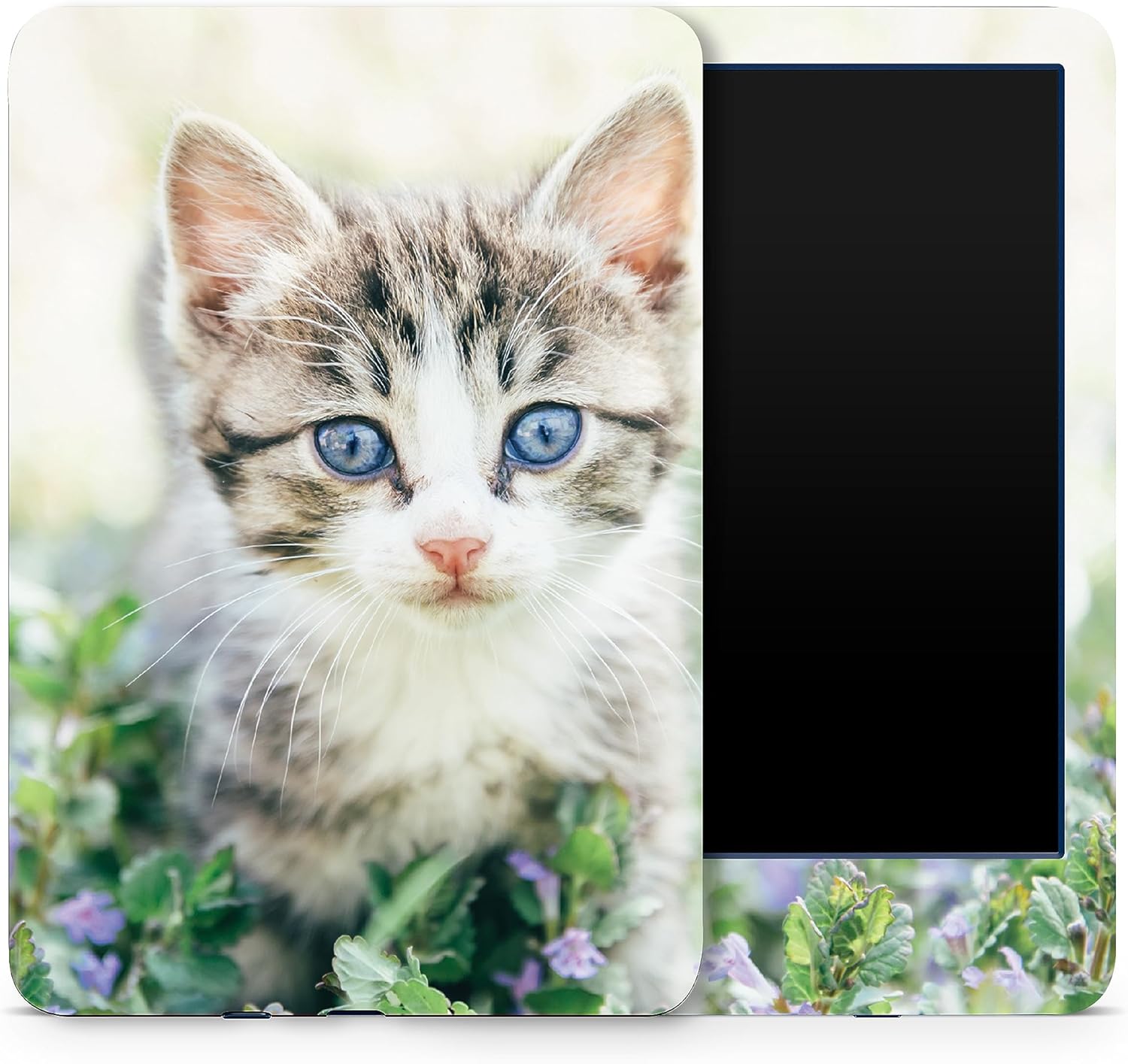 MightySkins Skin Compatible with Amazon Kindle 6-inch 11th Gen (2022) Full Wrap - Blue Eyed Kitten | Protective, and Unique Vinyl Decal wrap Cover | Easy to Apply | Made in The USA