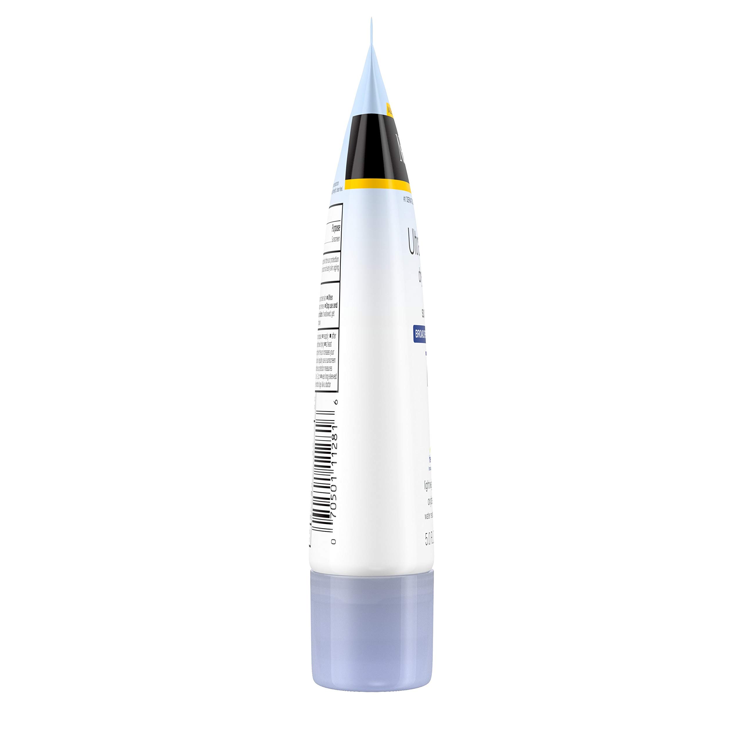 Neutrogena Ultra Sheer Dry-Touch Crème solaire UVA/UVB à large spectre SPF 70 sans oxybenzone légère imperméable non comédogène et non G comme étiqueté 140 g