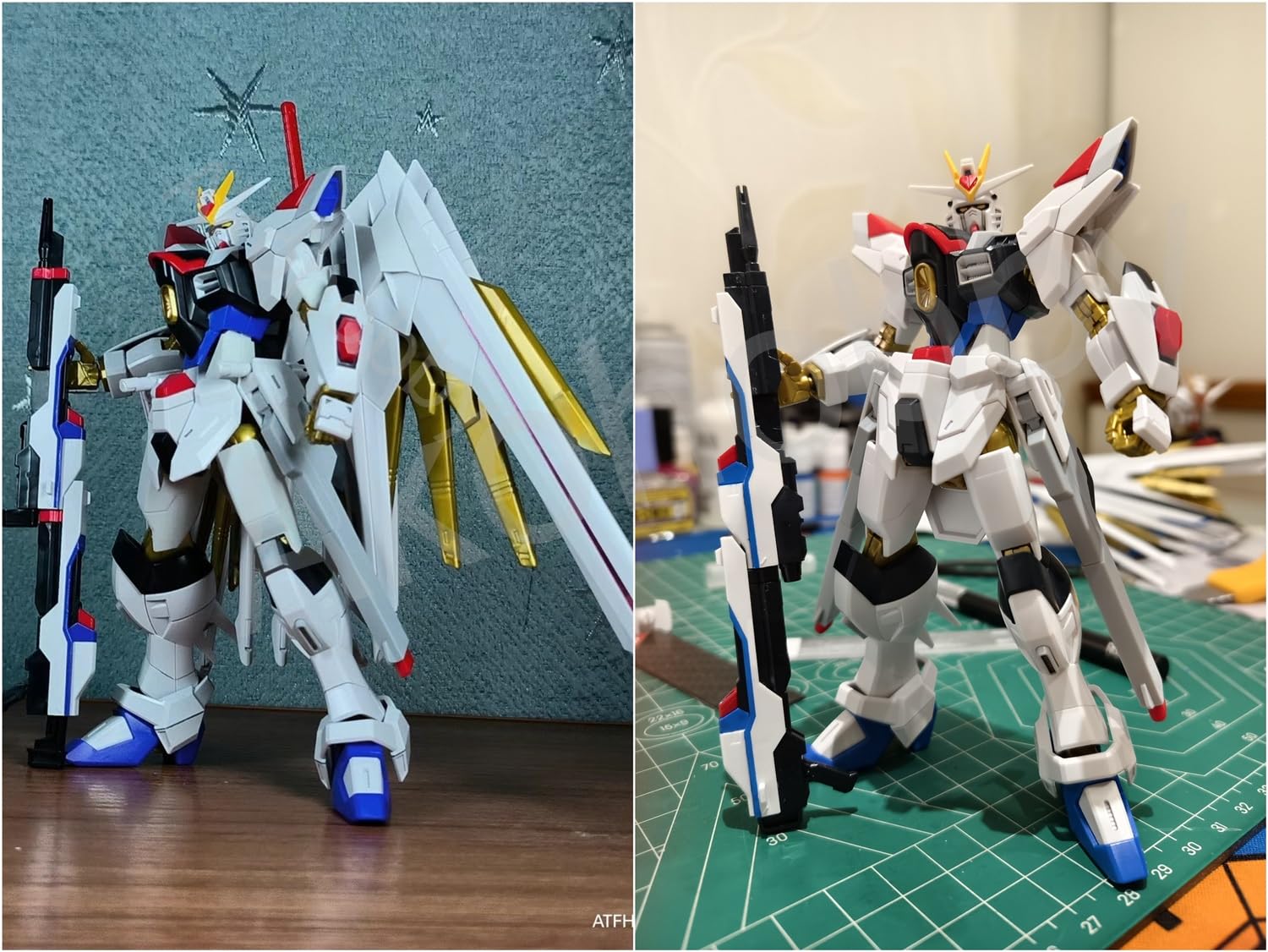 hgce ガンダムseed freedomマイティーストライクフリーダム改造品 HGCE マイティーストライクフリーダムガンダム 完成！！