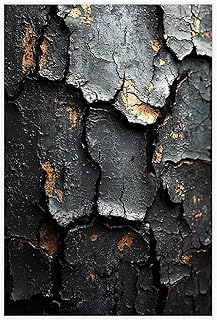 Rustic Grunge Poster Print – Dark Concrete Wall Art – Urban Punk Industr...