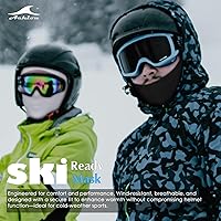 Vista 4 de Achiou - Pasamontañas con Máscara Facial, Máscara de Esquí para Hombres y Mujeres de Fútbol, Ligera Sheisty, Ninja Sheisty Capucha Solar UV