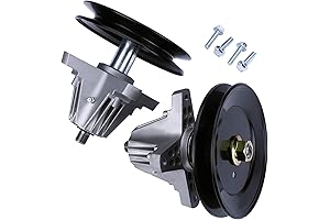 Troy-Bilt 42 Inch Deck Parts: Replacement Mower Spindles with Pulleys (2-Piece)