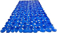 Vista 31 de Pebbles" Alfombra antideslizante para bañera y ducha de 27 x 14 pulgadas, ovalada, no tóxica, segura, limpia, lavable a máquina, agarre y drenaje