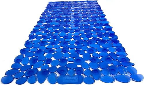 Miniatura 30 de Tapete antideslizante para bañera/ducha "Pebbles" de 27.5 x 14 pulgadas, rectangular, no tóxico, seguro, limpio, lavable a máquina, agarre y drenaje