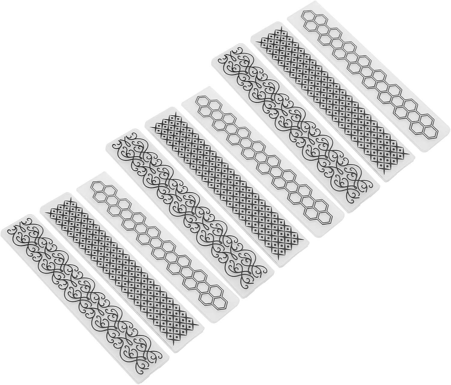 Embossing Folders, Embossing Folders For Card Making, 9Pcs Flower Plastic Embossing Folder DIY Paper Decoration Card Maker Template Accessories for Making Invitations Cards Envelopes