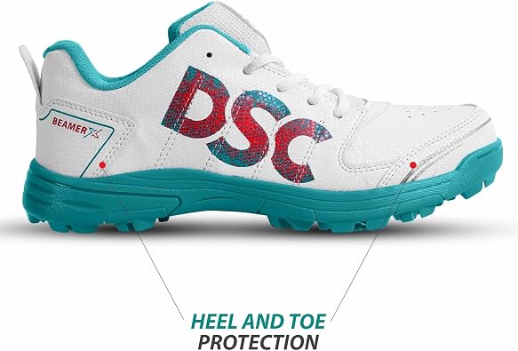 DSC Beamer X Cricket Shoes Colour: Pastel Blue For Men and Boys Material: PVC Lightweight and Extremely Durable Durable Performance