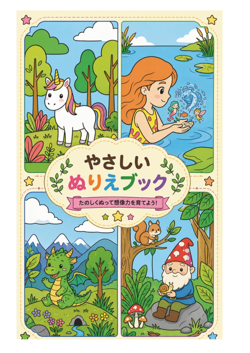 かわいいどうぶつぬりえブック なかよしどうぶつたち: まぼろしのなかま編 (どうぶつのんびりコレクション)