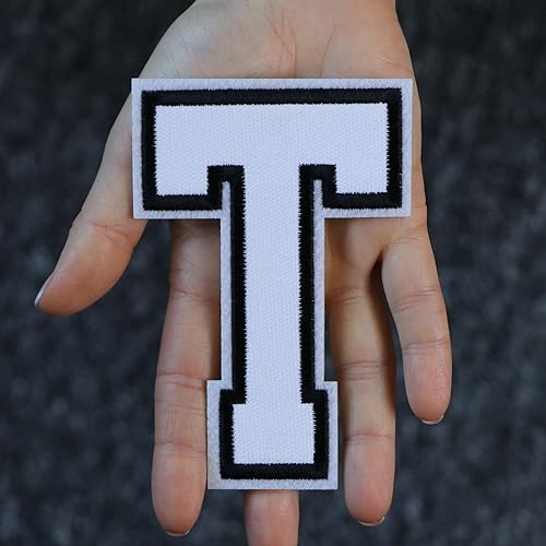 Miniatura 241 de Parches de letras termo-adhesivas de alta calidad – Lindas letras para ropa – Parche universitario para ropa – Letras bordadas de 4 1/2 parches
