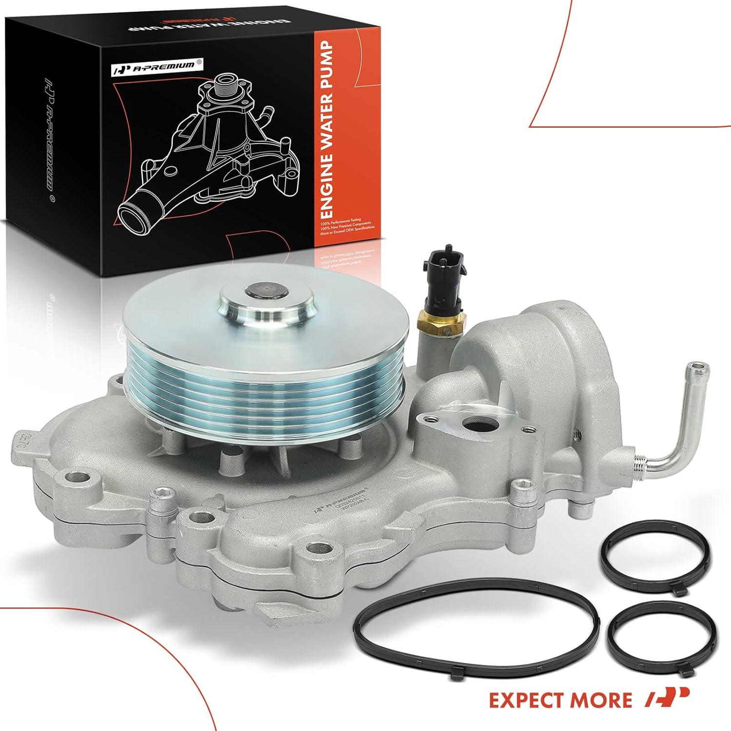 A-Premium Engine Water Pump with Gasket Compatible with Jeep Grand Cherokee 2014-2018 & Ram 1500 2014-2018, V6 3.0L Diesel