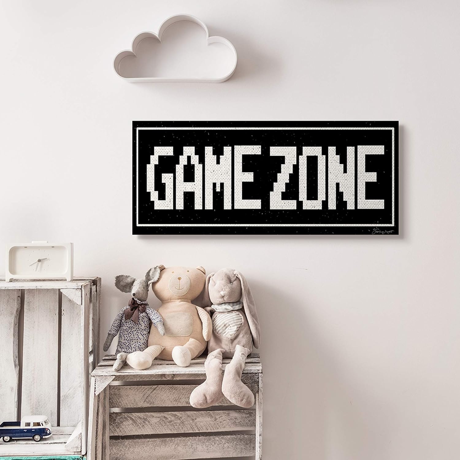 Stupell Industries Game Zone Phrase Minimal Retro Arcade Typography image 3