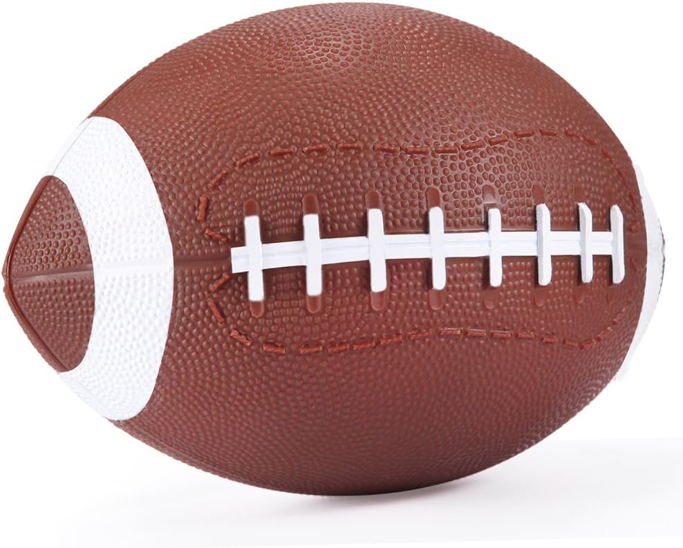 YAPASPT Mini Football for Kids,Cute American Footballs,Bouncy and Soft 7.5โ,Water Beach Ball,Come Deflate (Brown)
