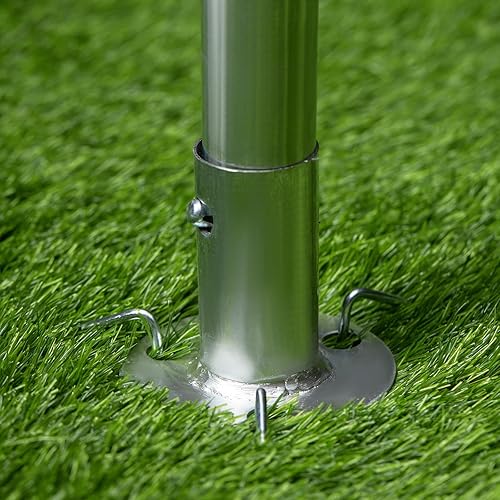 Miniatura 9 de VEVOR Cochera resistente, toldo de automóvil de 10 x 20 pies, garaje portátil con ventanas ventiladas enrollables y paredes laterales extraíbles,