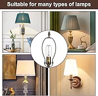 Vista 6 de WEAVERBIRD Kit de lámpara de mesa de bronce retro, diseño de lámpara de bricolaje con material de aleación de zinc, accesorios