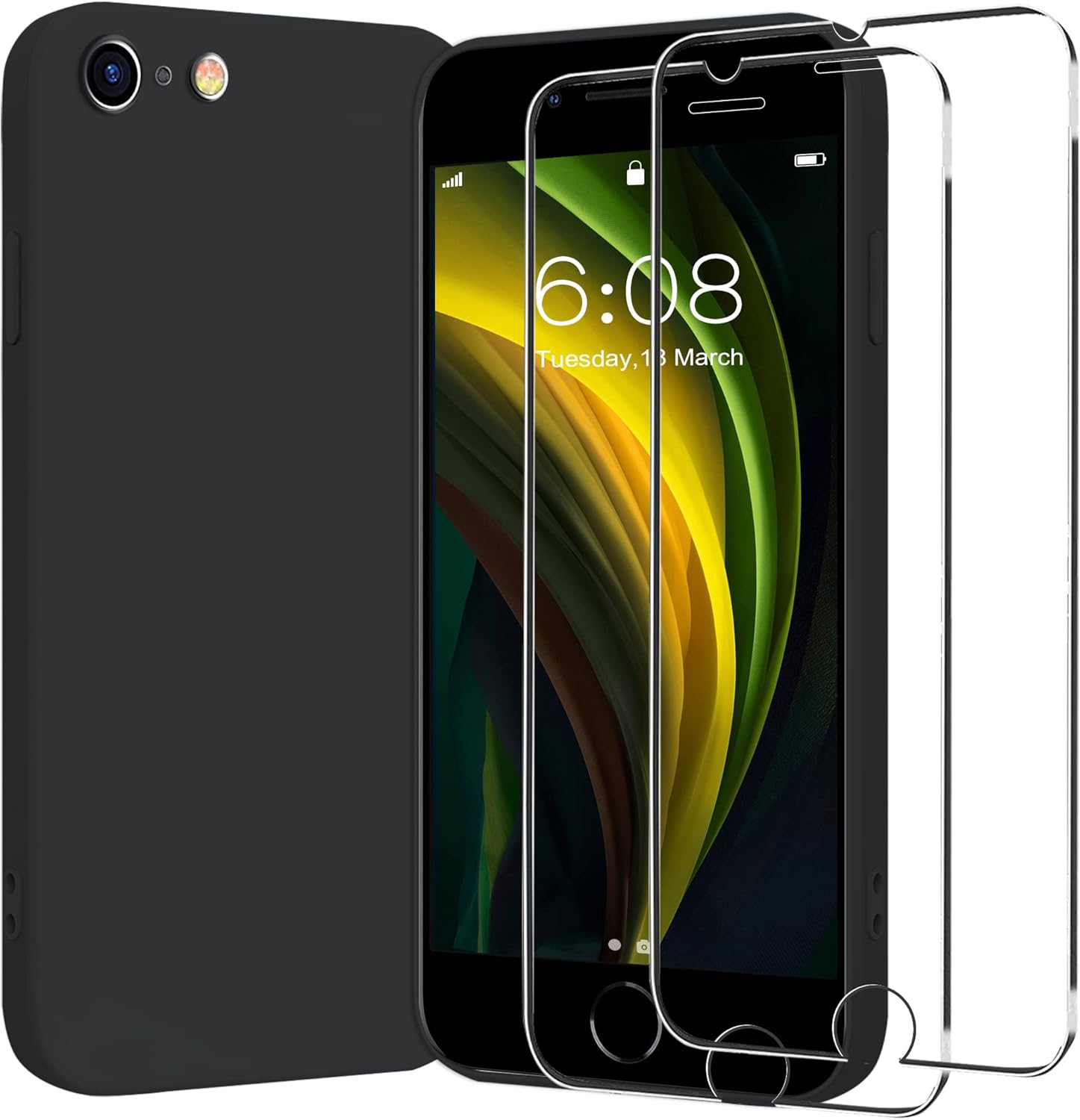 For iPhone SE 2020 2022 Case with 2 x Tempered Glass Screen Protector,iPhone SE 5G (3rd Generation) … For iPhone SE 2020 2022 Case with 2 x Tempered Glass Screen Protector,iPhone SE 5G (3rd Generation) …