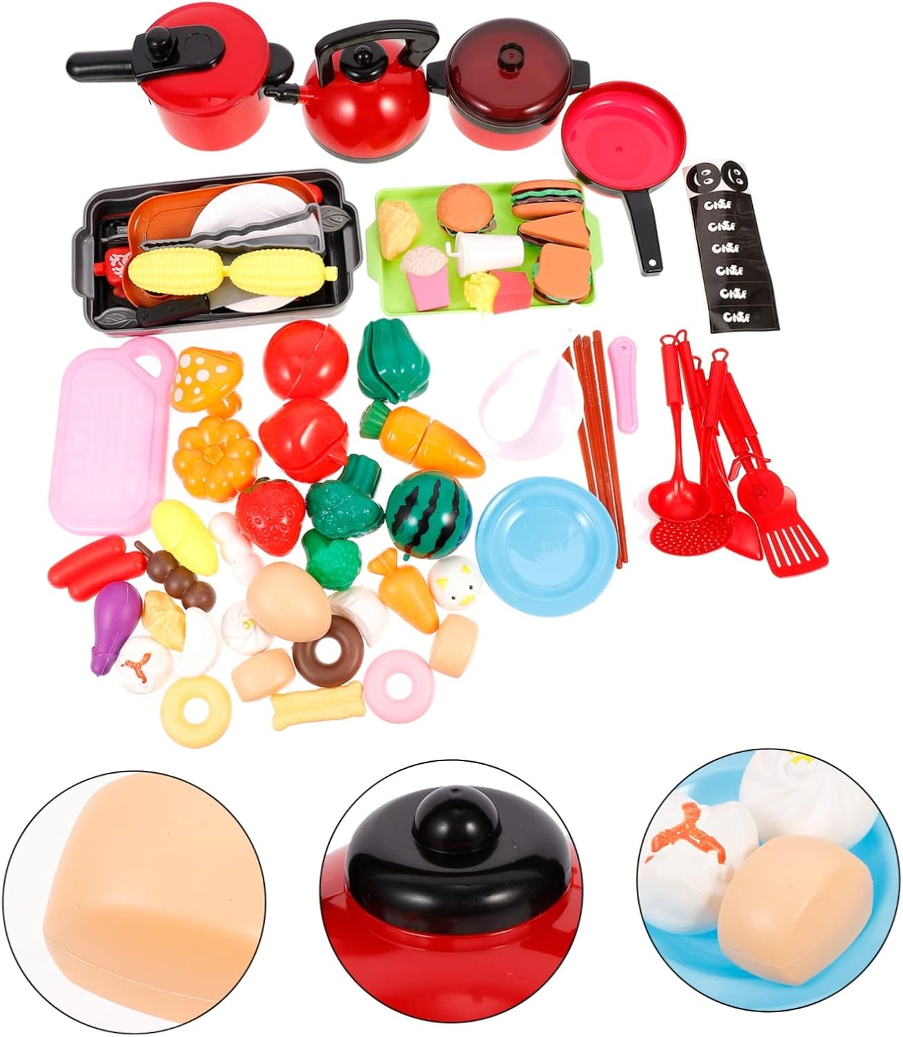 Yardwe 1Set Adorable Simulated Kitchen Cooking Playset for Educational Role Playing for Boys and and Kitchen Accessories for Birthday