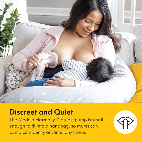 Medela Harmony Manual Breast Pump, Compact Swiss Design with PersonaFit Flex Shields and Medela's 2-Phase Expression Technology - 4