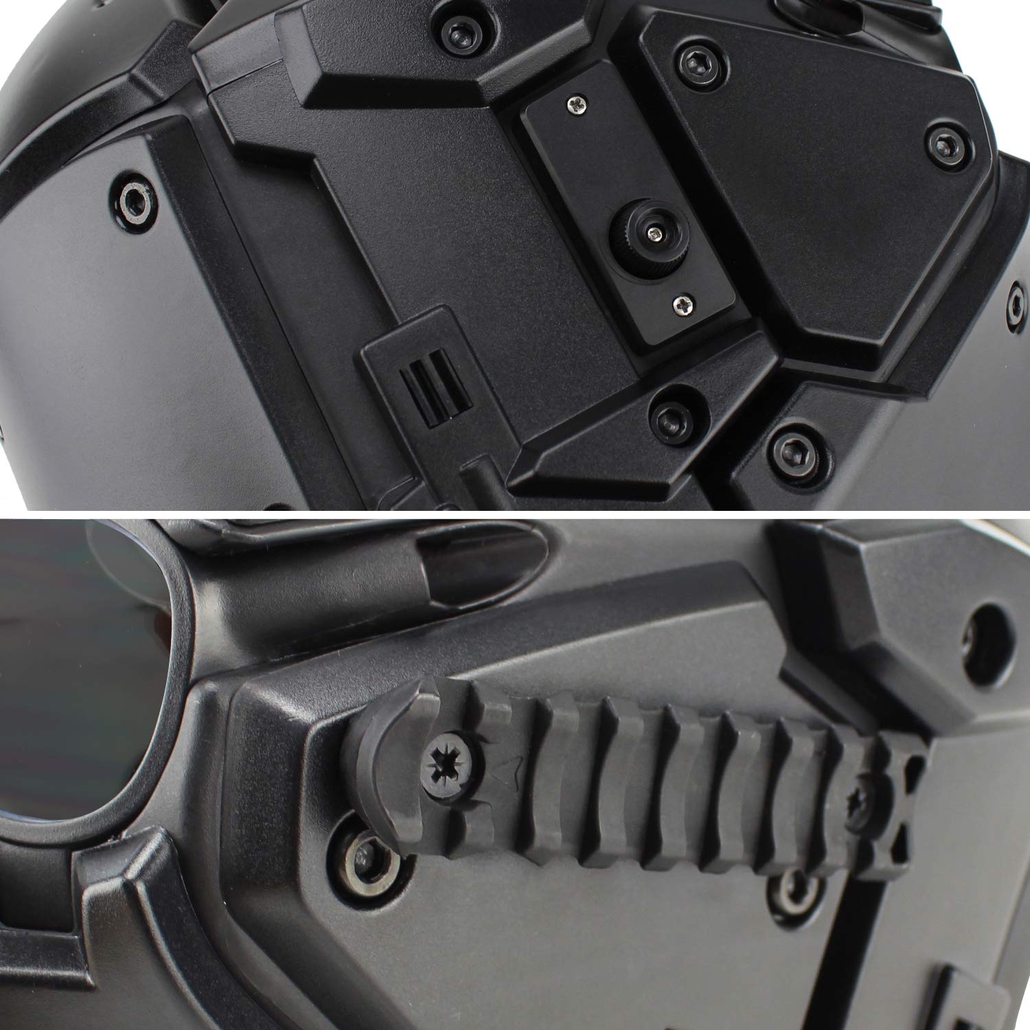 Tactische FAST-helm, volledig bedekte helmen met stalen gaas, masker