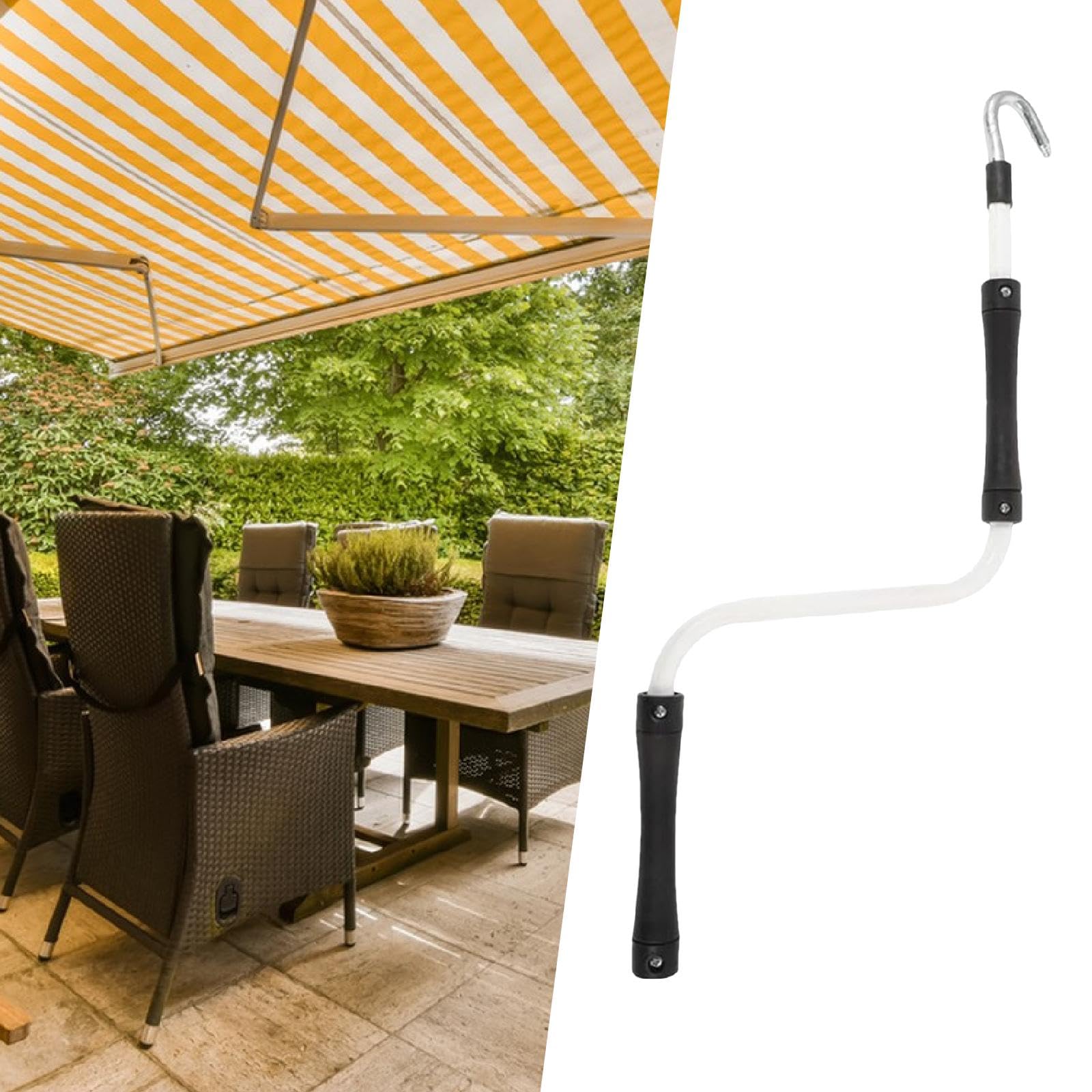 Poignée de rechange universelle pour manivelle d'auvent de véhicule récréatif – Ouvre-auvent compact et confortable pour une utilisation facile – Pièces durables pour les aventures en plein air