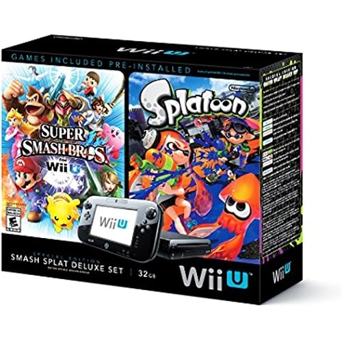 Wii U Super Smash Bros and Splatoon Bundle - Special Edition Deluxe Set