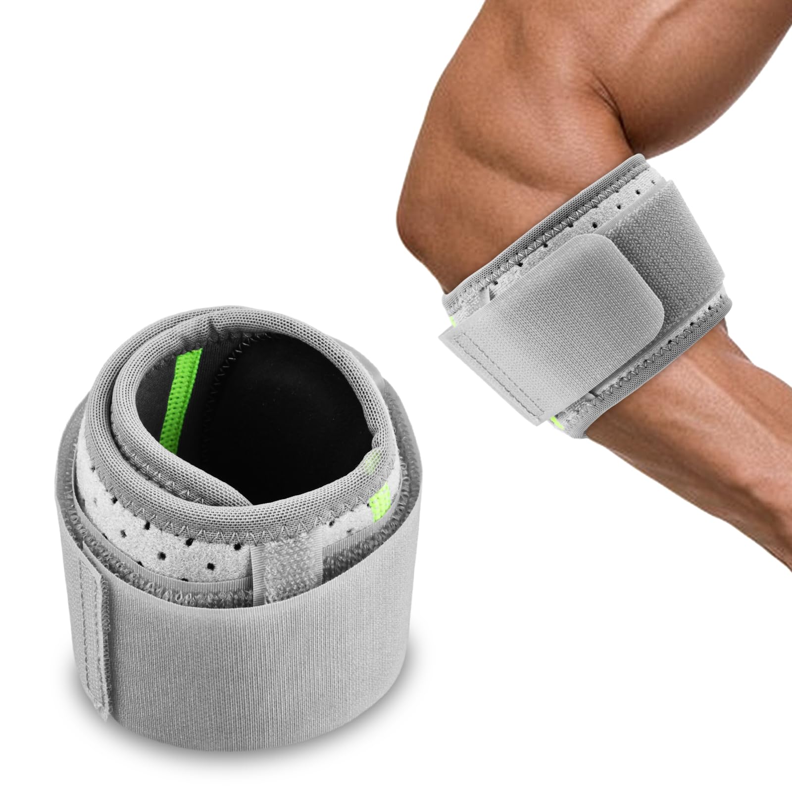 Luxvara Ellenbogenbandage Männer Damen, Ellenbogen Bandagen für Kraftsport, Tennisarm Bandage, Einstellbare Kompression Armbandage, Ellbogen Bandage für Tennisarm Golferarm Kraftsport im Gym