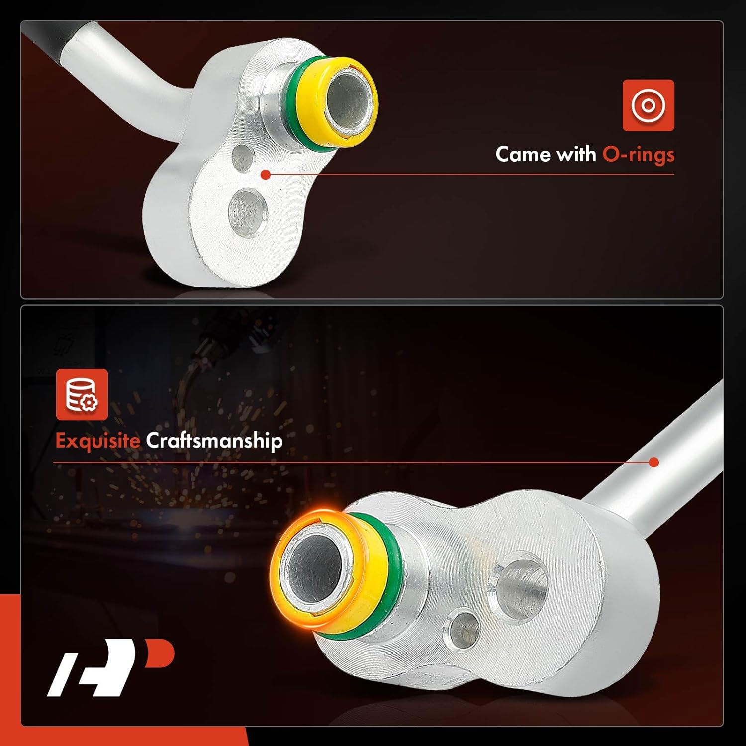 A-Premium A/C Liquid Line Hose Assembly Compatible with BMW 320i, 320i xDrive, 328i, 328i GT xDrive, 328i xDrive, 328d, 328d xDrive, 335i, 335i GT xDrive, Condenser to Evap, w/o Orifice Tube