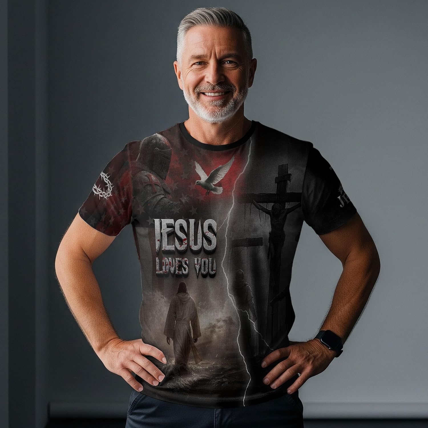 I Can't But I Know A Guy Shirt, Christian Shirts for Men, Cross Shirt, Jesus Tshirt, Faith Shirts for Men