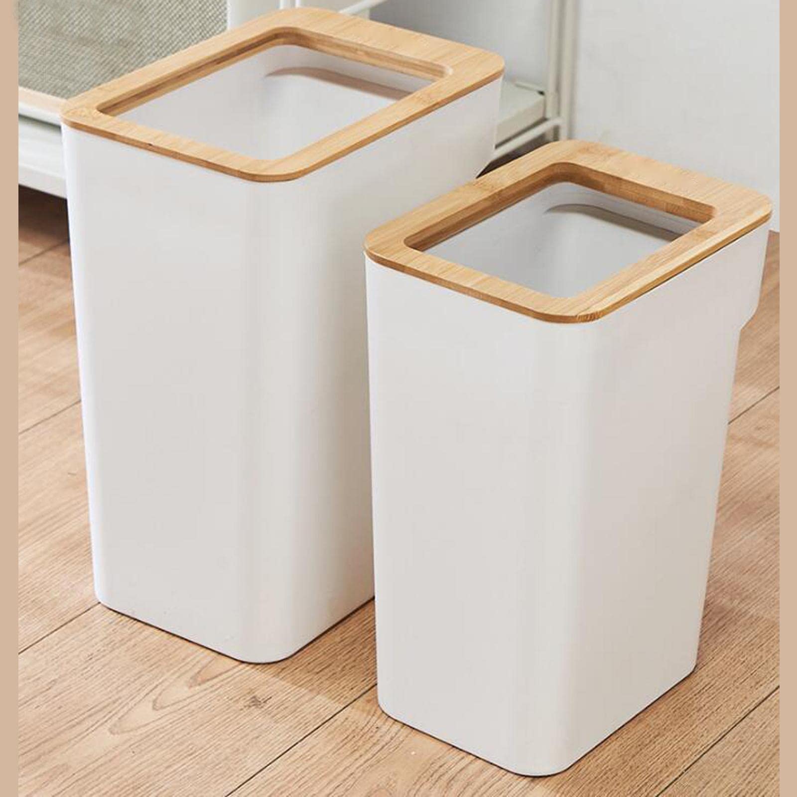 Enakshi® Modern Trash Bin Garbage Can Wastebasket Dustbin Bucket for Toilet Bedroom Black 7L|Home & Garden | Household Supplies & Cleaning | Trash Cans & Wastebaskets 2