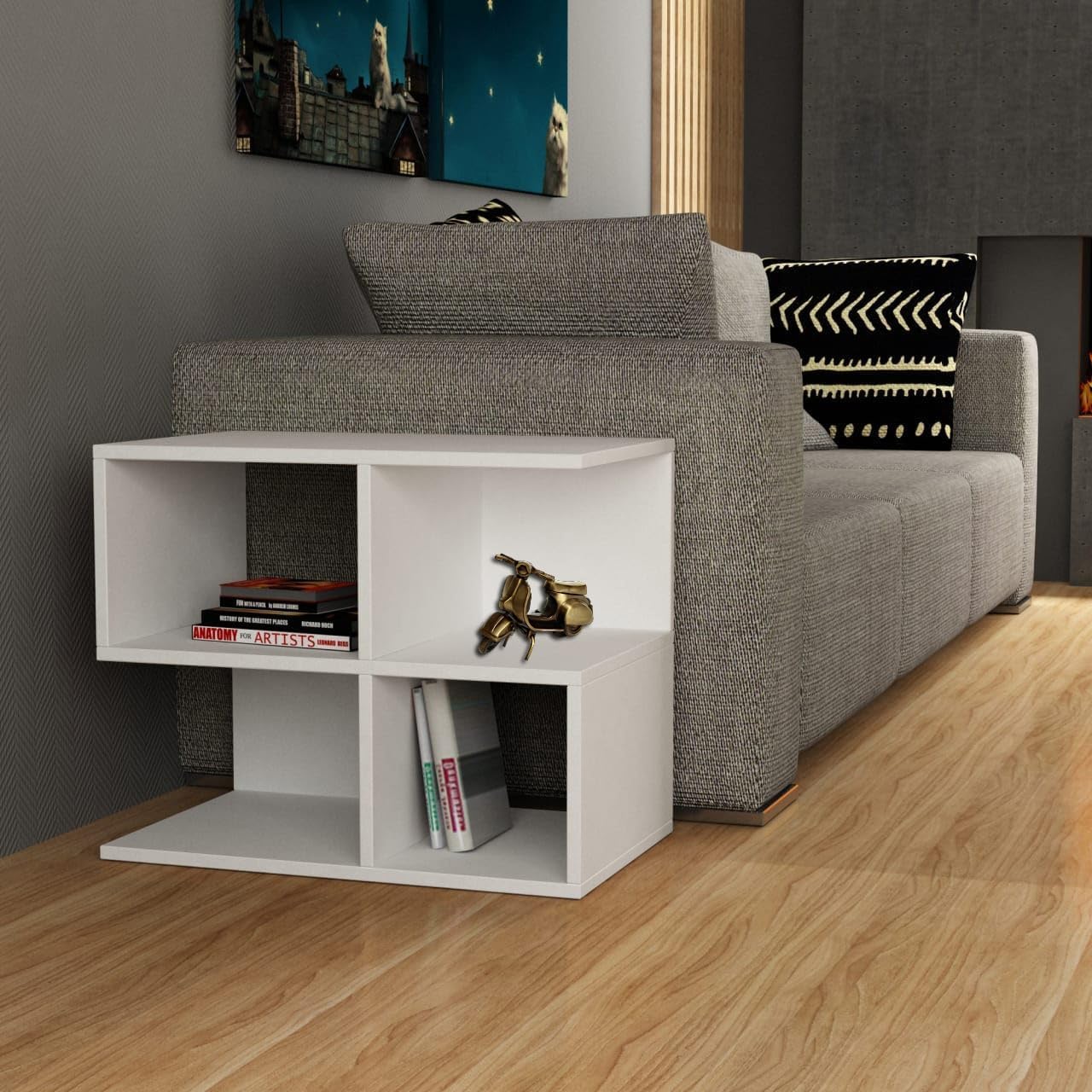 Master Flame Brass Vintage Scooter Decorative Showpiece, Antique Brown Finish, 5.5 Inch Length, Collectible Home Decor Sculpture (Scooter)