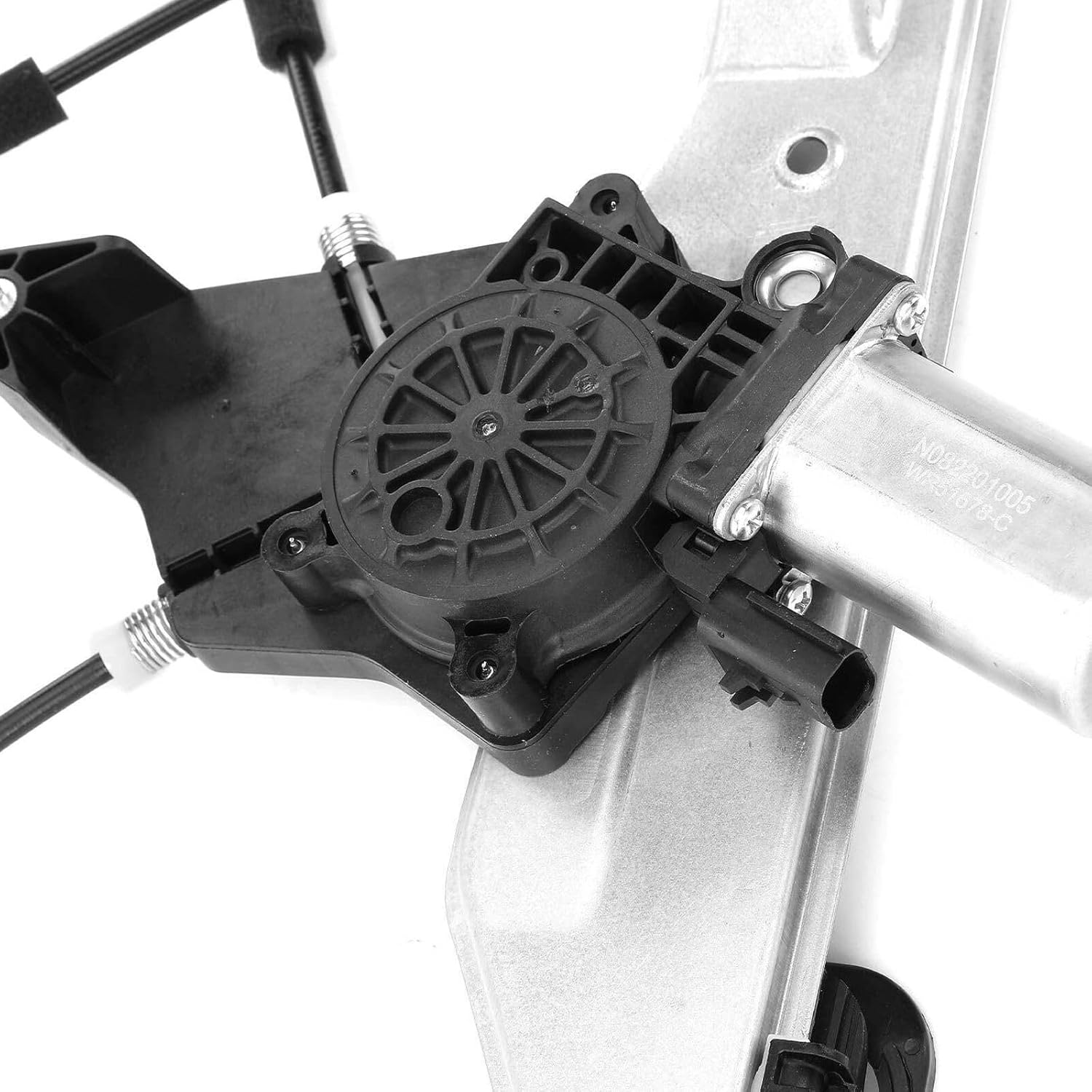 Front Left Window Regulator & Motor Assembly 2Pin Metal and Plastic for Chevy for Malibu 1.8L 2016-2019 & 1.5L/2.0L 2016-2021 Electric-Electric/Manual Plug-in-Hardwired or Plug in 4pc