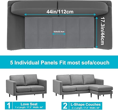 Miniatura 7 de VERONLY Soportes de sofá para cojines caídos, tablero de soporte de cojín para asiento caído, piezas de repuesto de sofá que se adaptan a la mayoría