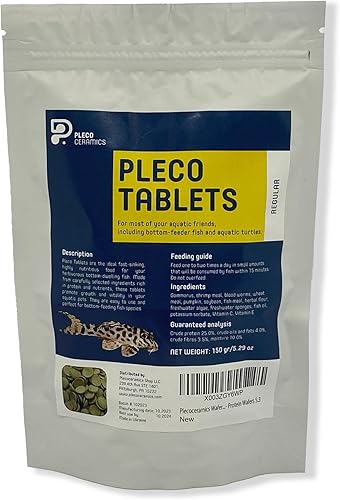 Miniatura 7 de Plecoceramics Obleas universales para peces para la mayoría de los peces de acuario (mediano)