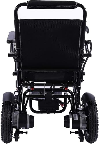 Miniatura 5 de Silla de ruedas eléctrica ligera plegable y de viaje, silla de ruedas para scooter de movilidad, silla de ruedas eléctrica segura para viajes de