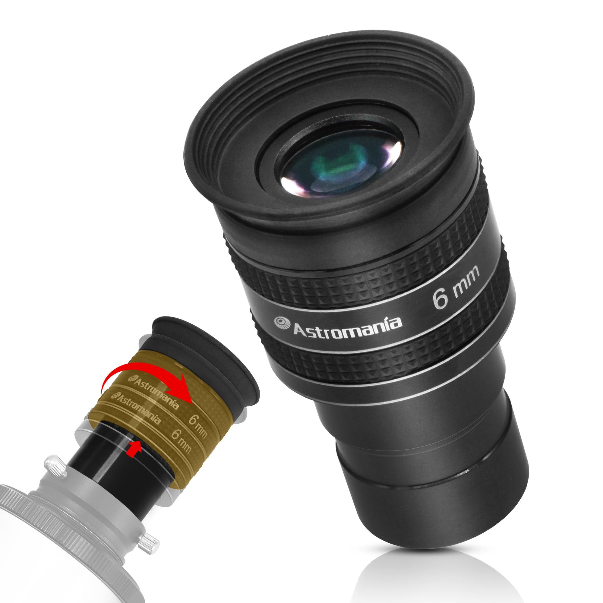 Astromania 1,25 inch 2,5 mm 58-graden planetaire oculair voor telescoop